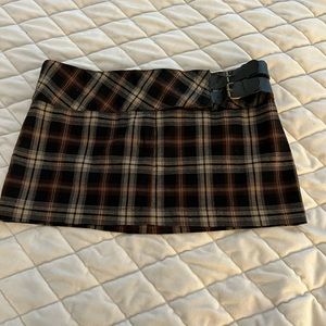 Wet Seal plaid mini skirt